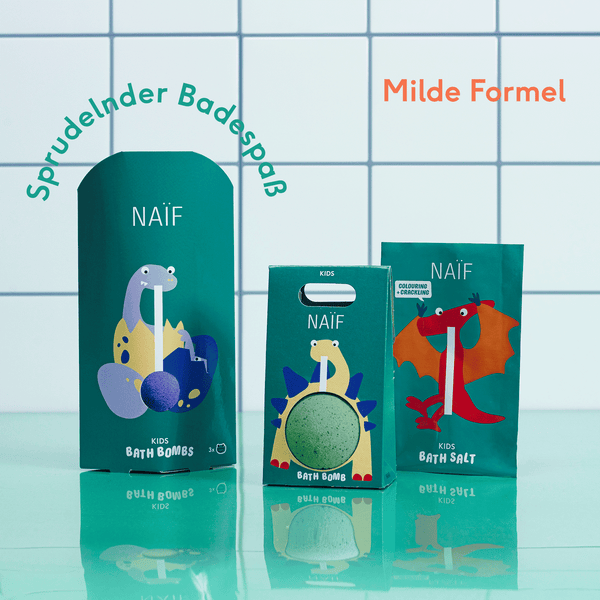 Naïf Badekugel mit Duft nach Limette und schwarzer Johannisbeere