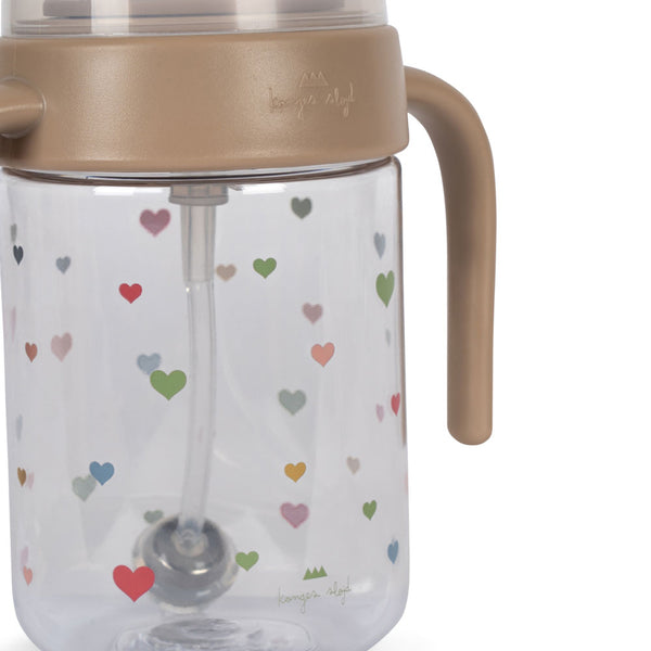 Drinking bottle with handles Multi Hearts