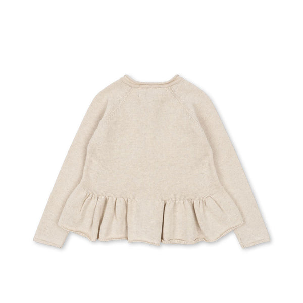 Cabby knit cardigan off white melange