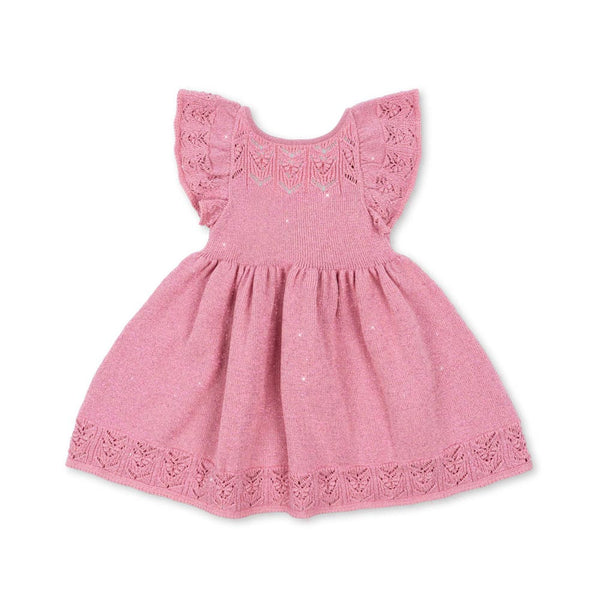 Cabby Strick-Kleid Powder Pink