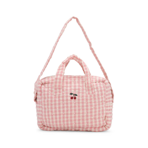 Dolls Diaper Bag Powder Pink Check