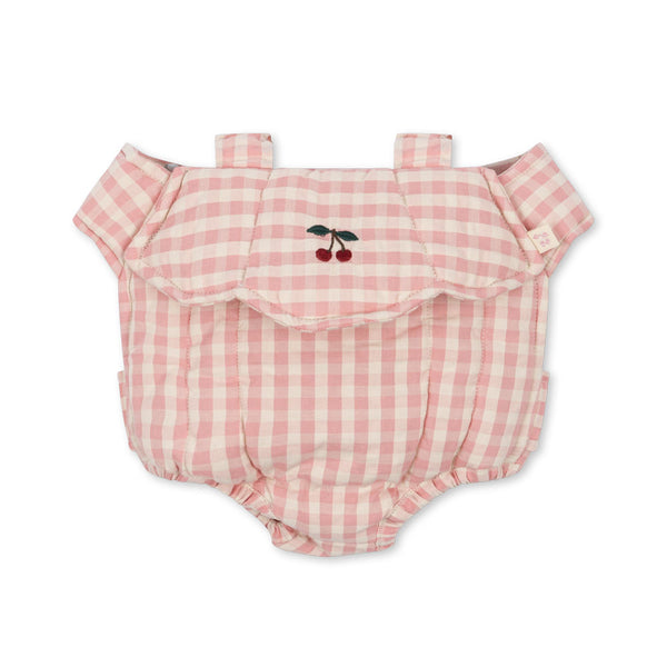 Puppen-Trage Powder Pink Check