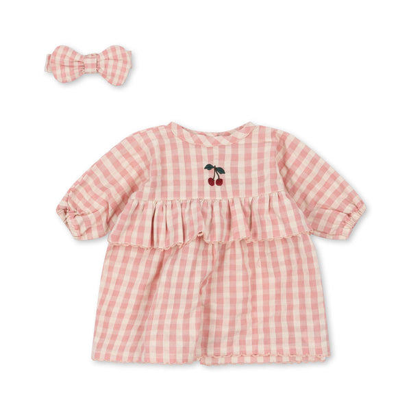 Puppen Kleidungs-Set Powder Pink Check