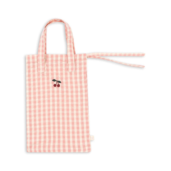 Puppen Nursery Set Powder Pink Check