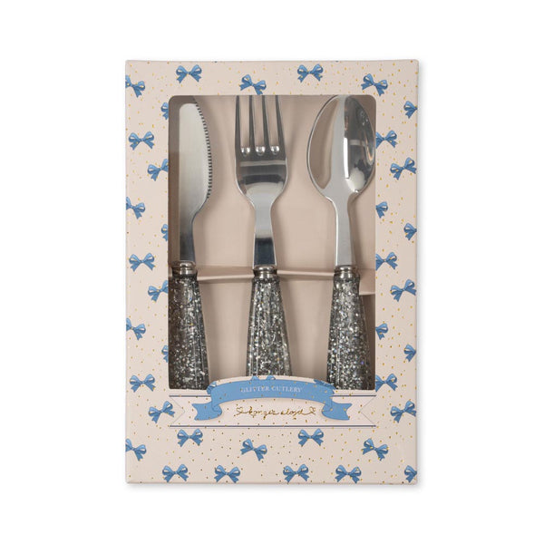 Konges Slojd-Kinderbesteck-Set Sparkling Blue-Beluga Kids