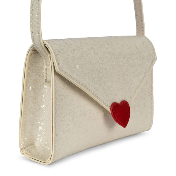 Sac Lettre d'Amour Crème Pailleté