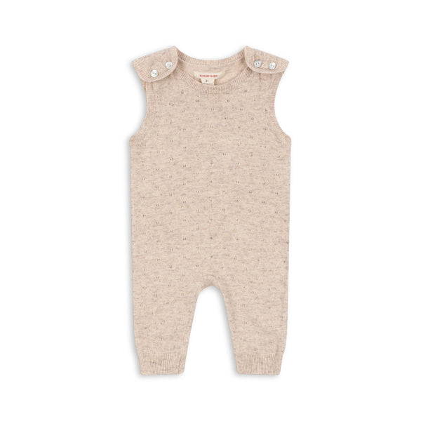 Mino Knitted Romper Off White Melange