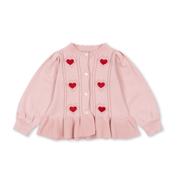 Soleil Strick-Cardigan Silver Pink