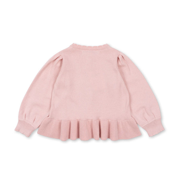 Soleil Knitted Cardigan Silver Pink