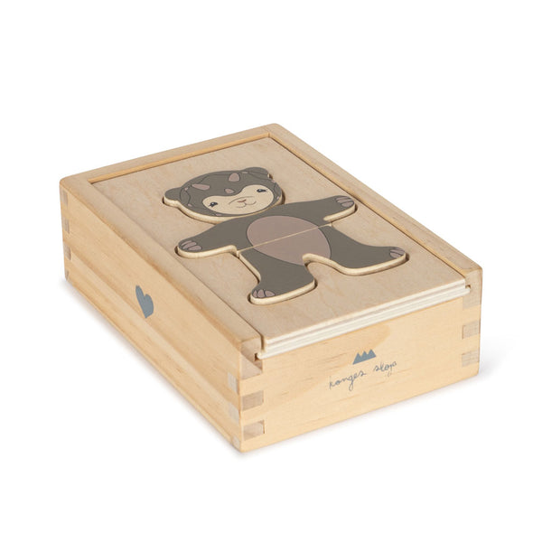 Puzzle en bois Teddy Dress Up