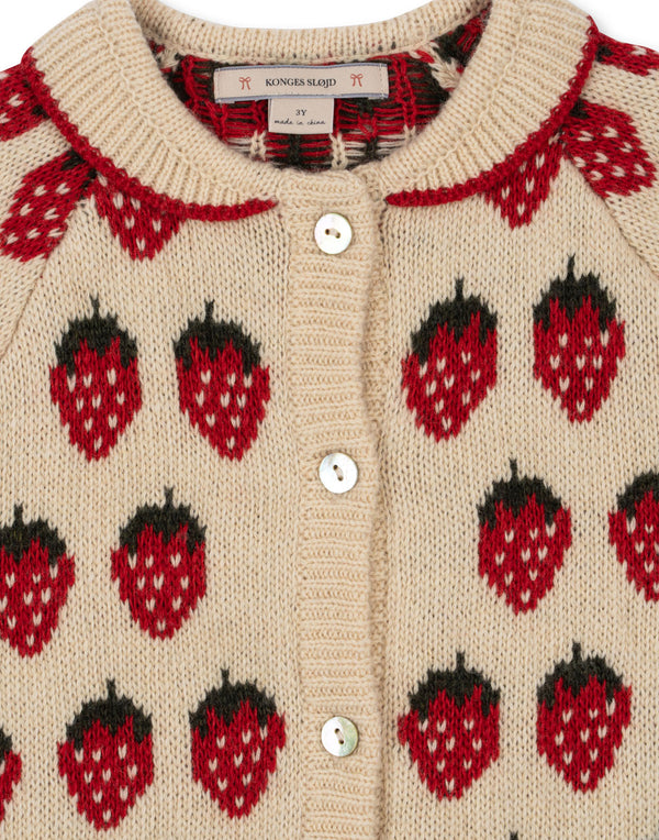 Belou Strick-Cardigan Strawberry