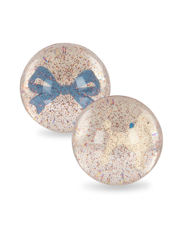 Rubber ball set poodle/bow