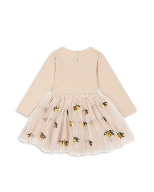 Konges Slojd-Yvonne Ballerina Kleid Lemon Sequin-Beluga Kids