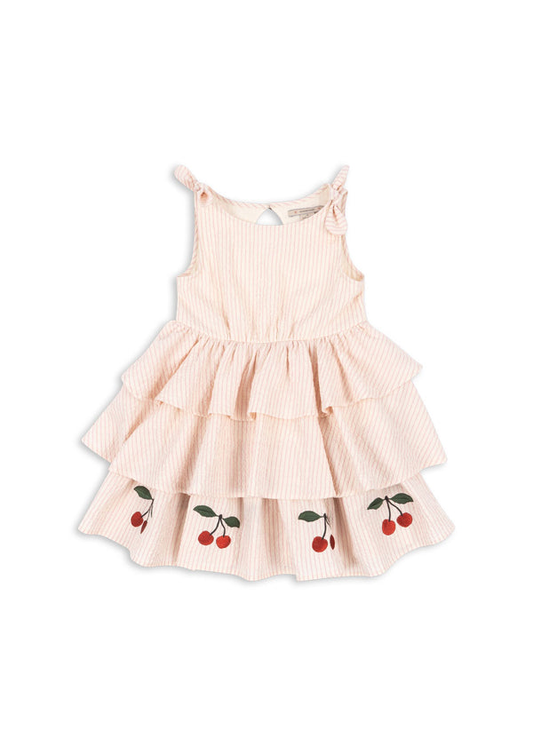 Ellie Dress Peony Stripe