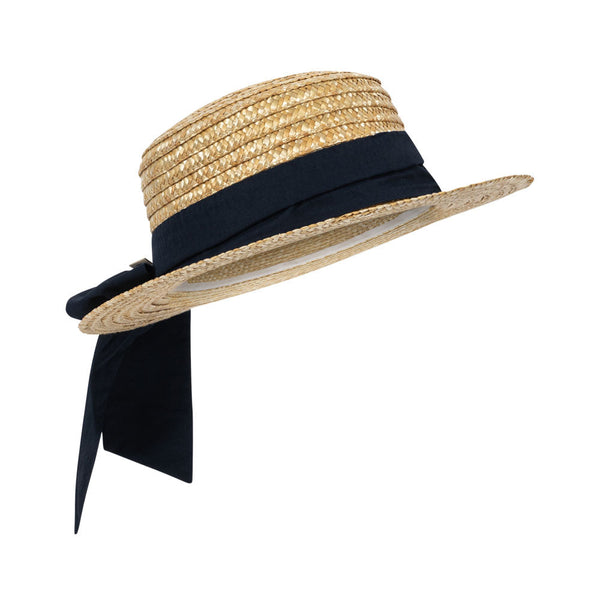 Allie Straw Hat Navy Blazer