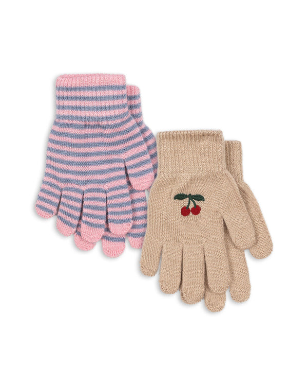 2-Pack Filla Gloves Cherry Stripe