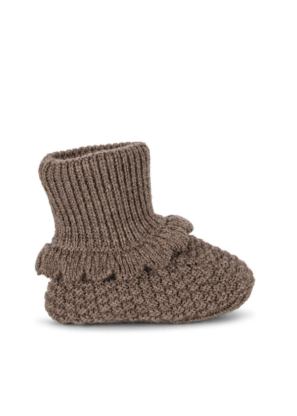 Fruity Booties Bunny Brown Melange