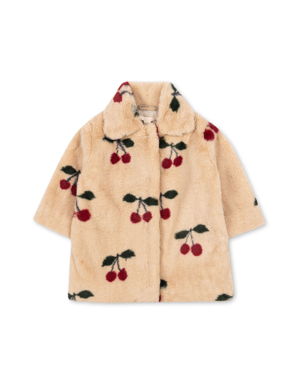 Fuzzie coat Ma Grande Cerise