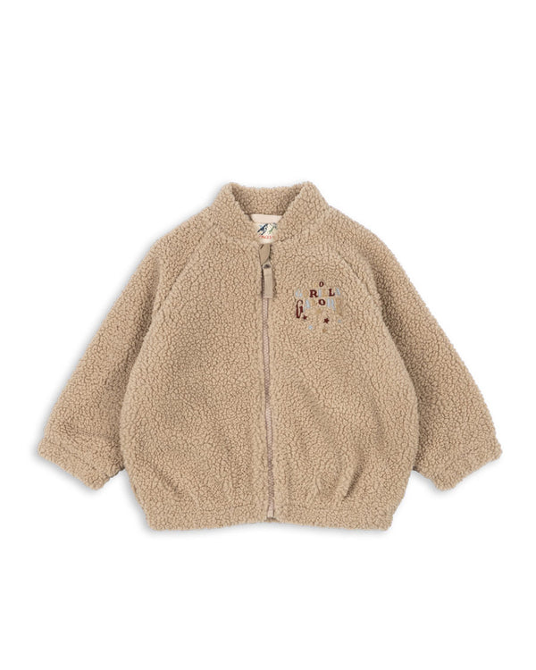 Jazz Teddy Bomber Jacket Oxford Tan