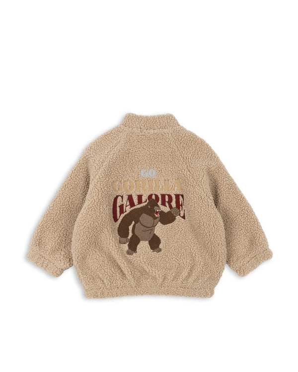 Jazz Teddy Bomber Jacket Oxford Tan