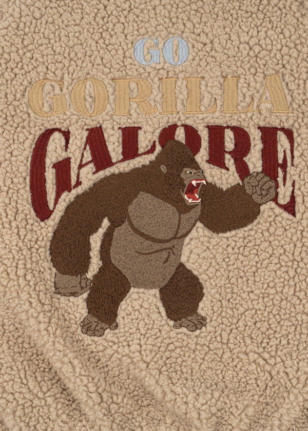 Jazz Teddy Bomber Jacket Oxford Tan