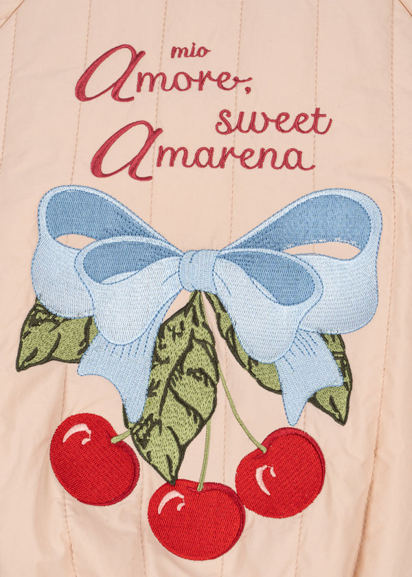 Juno Bomber Jacket Cameo Rose