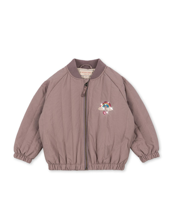 Juno Sequin Bomber Jacket Twilight Mauve