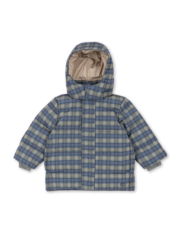 Magnum Down Jacket Laurel Blue Check