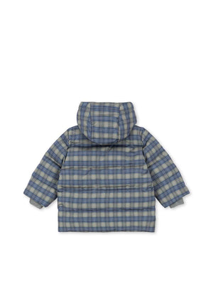 Magnum Winterjacke Laurel Blue Check von Konges Sløjd am Kind getragen
