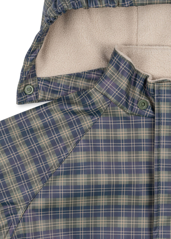 Palme Ruffle Rain Set Laurel Blue Check
