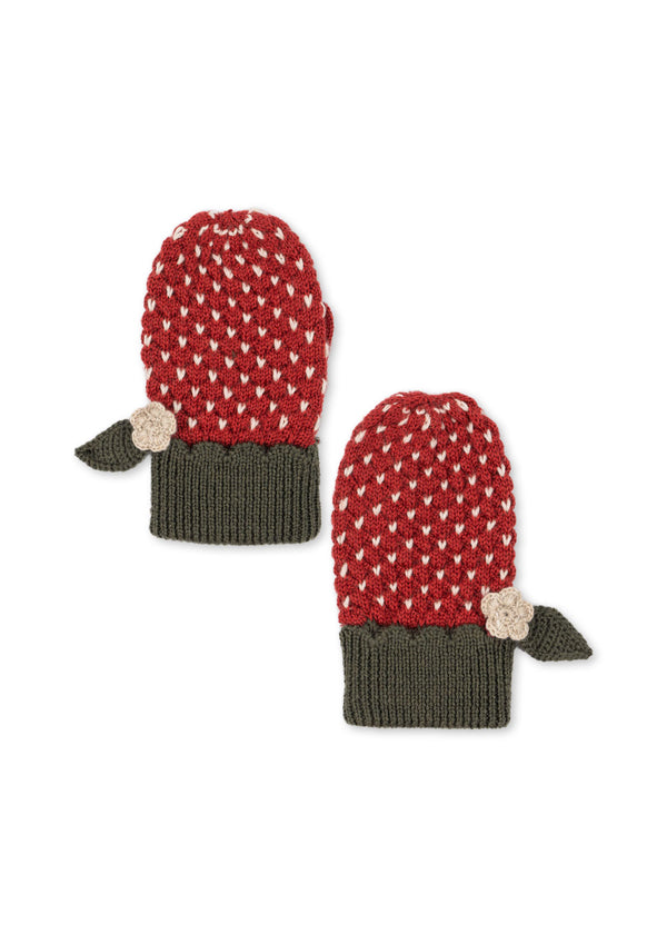 Strawberry Mittens True Red