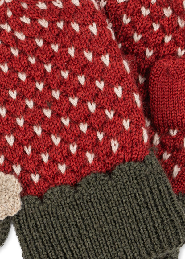 Strawberry Mittens True Red