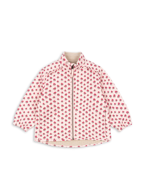 Rosie Blush ruffle thermal jacket