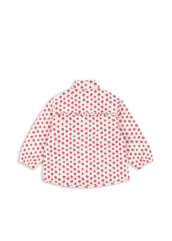 Rosie Blush ruffle thermal jacket