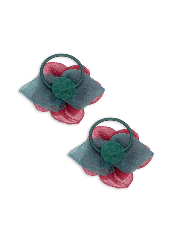 2-Pack Hair Ties Fleur Sangria