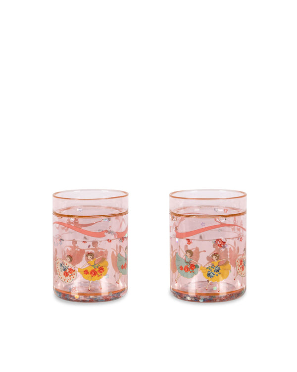 2-Pack Glitter Drinking Cups Tip Toe Twinkle