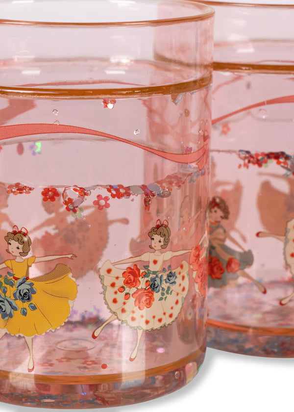 2-Pack Glitter Drinking Cups Tip Toe Twinkle