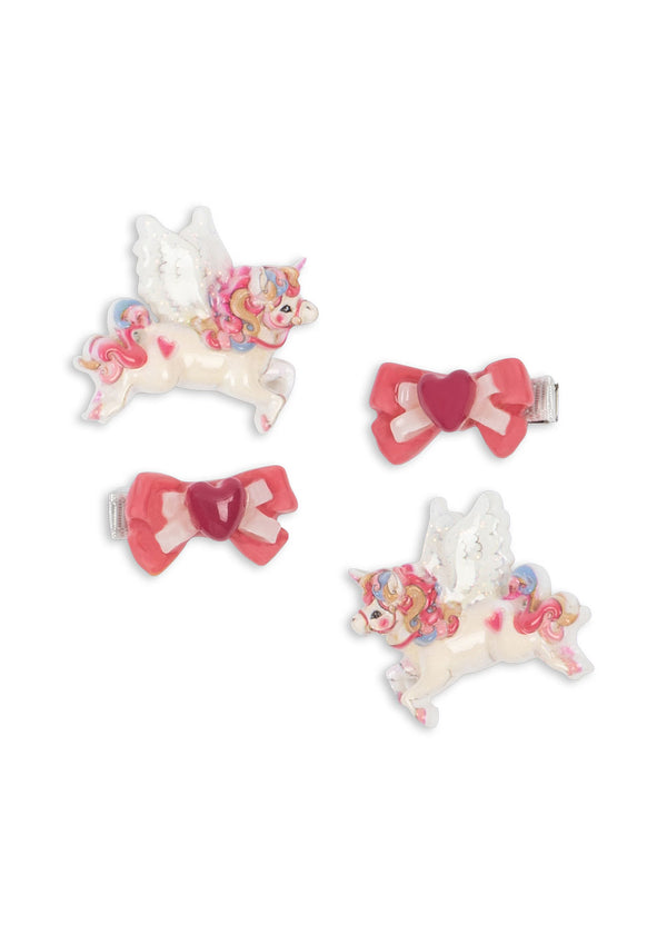 4-Pack Unicorn Hair Clips