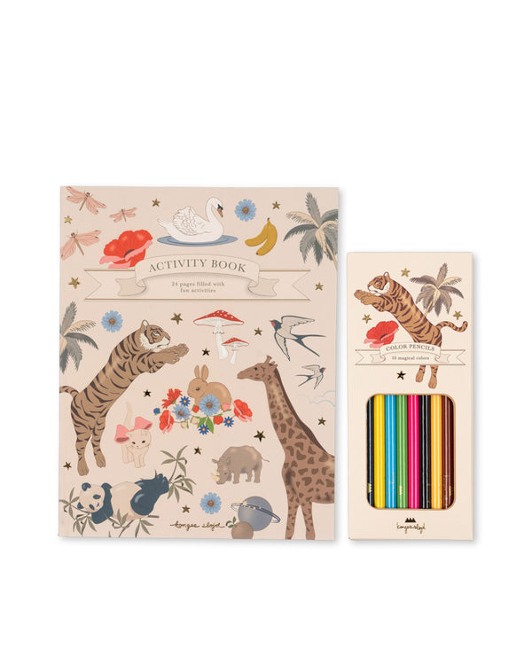 Activity Book &amp; Colored Pencils Multi