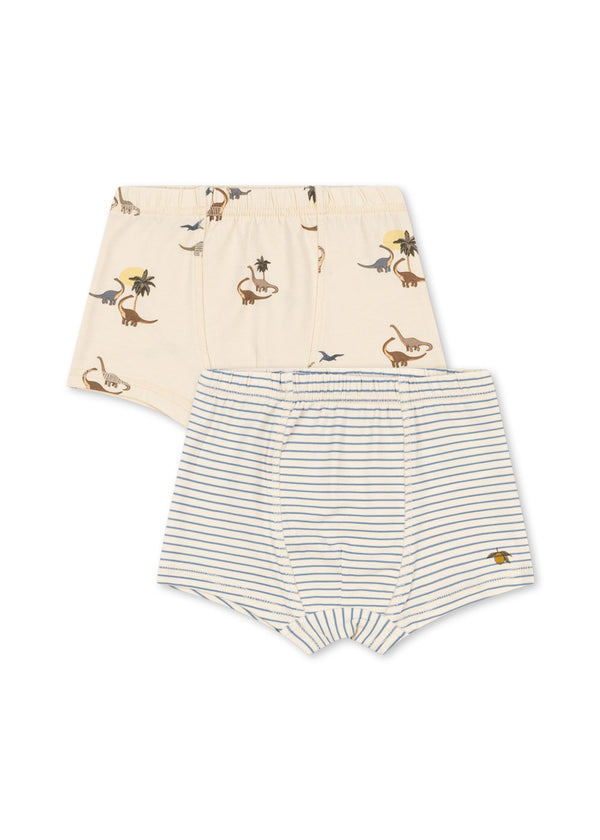 2-Pack Basic Boxer Shorts Kubi / Stripe Bluie