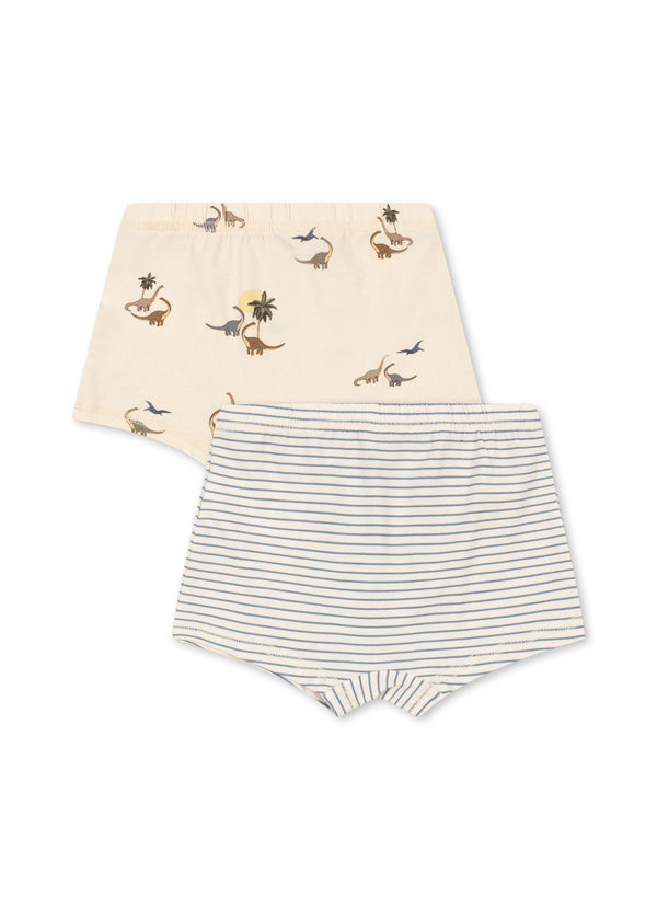 2-Pack Basic Boxer Shorts Kubi / Stripe Bluie