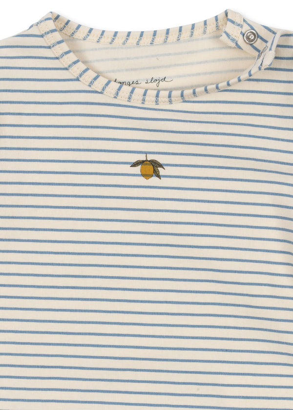 Basic long-sleeved body Stripe Blue