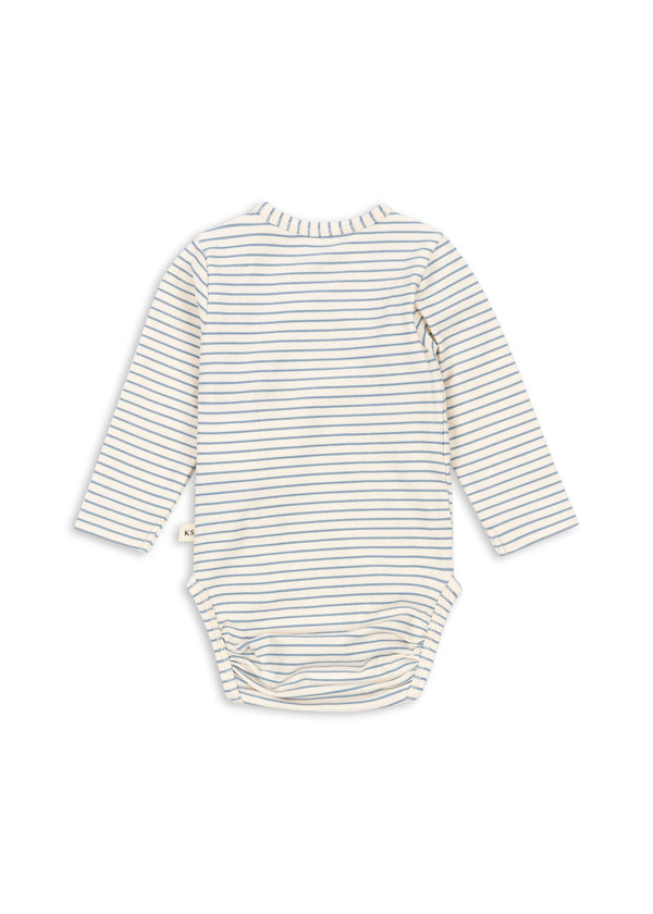 Basic Newborn Body Stripe Bluie