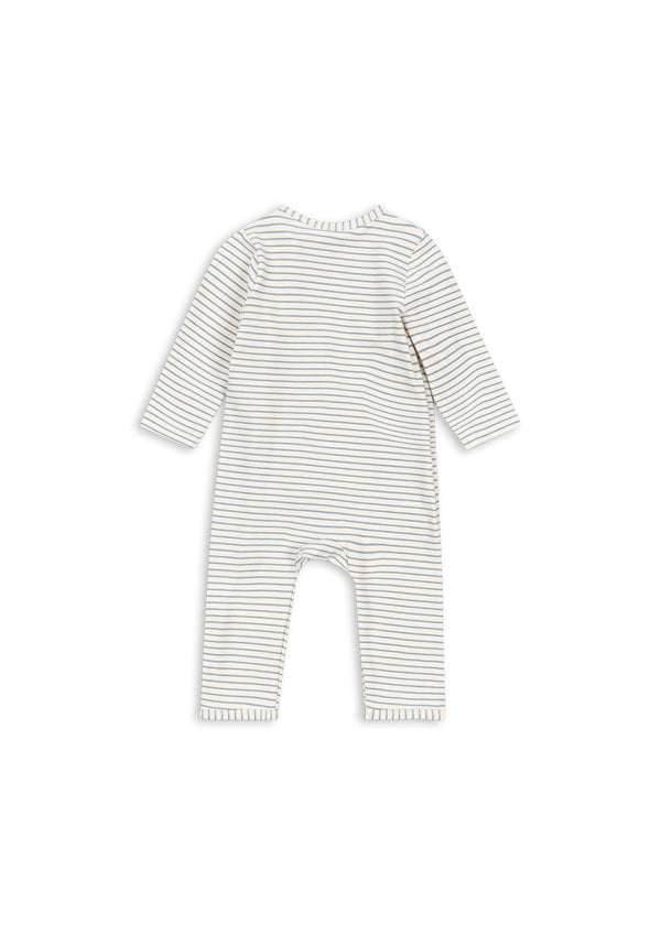 Basic Newborn Romper Stripe Bluie