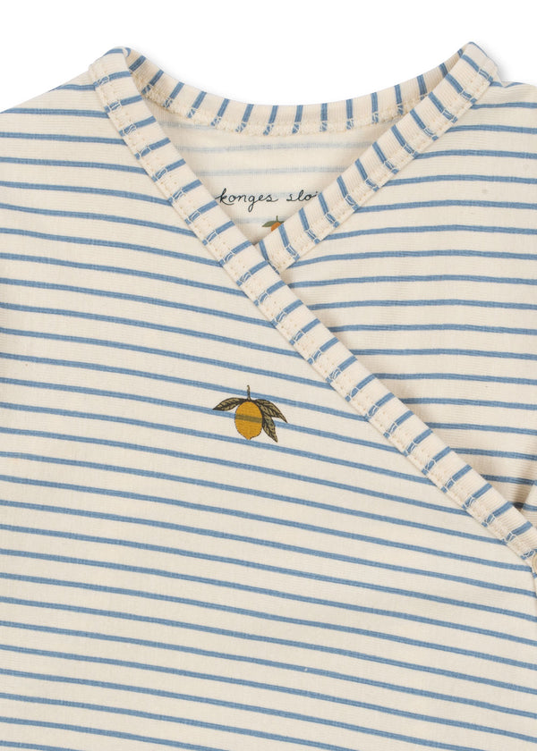 Basic Newborn Romper Stripe Bluie