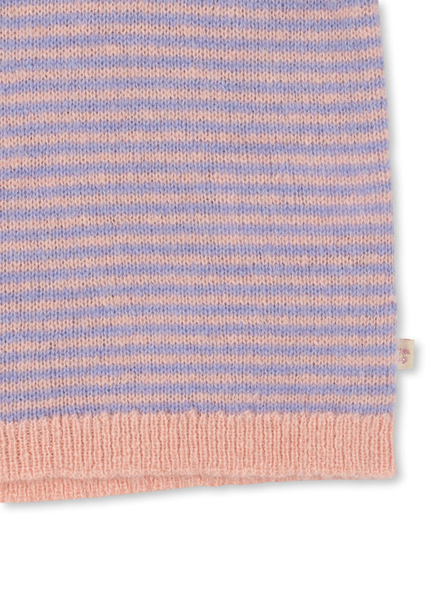 Berle knitted sweater with puff sleeves Purple / Pink Delphine