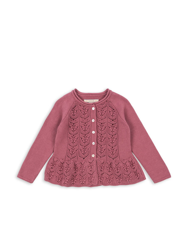 Cabby knit cardigan Deco Rose