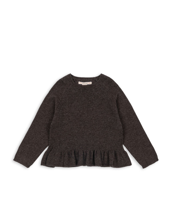 Cathy knitted sweater brown melange