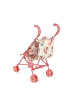 Doppelräder und Eisenrahmen des Konges Sløjd Puppenwagens Twinkle Sprinkle