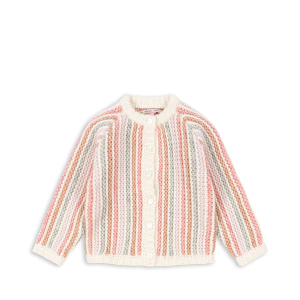 Kiri Cardigan Rose Stripe